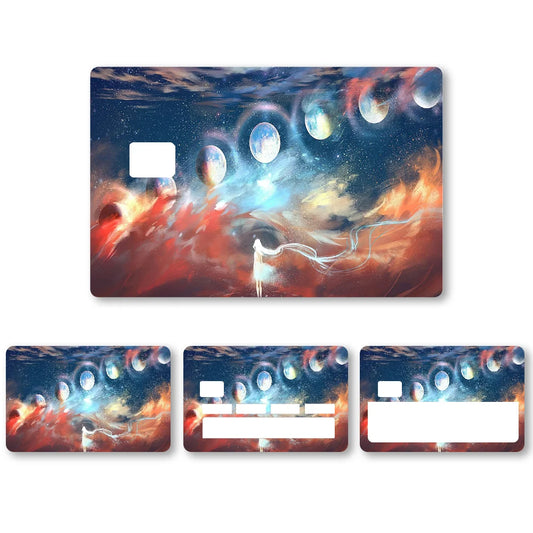 Cartoon Space Universe Planet Card Stickers – PVC Decoration Set