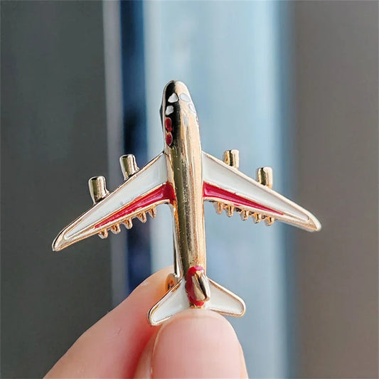 High Quality Plane Brooch – Airplane Enamel Charm Jewelry