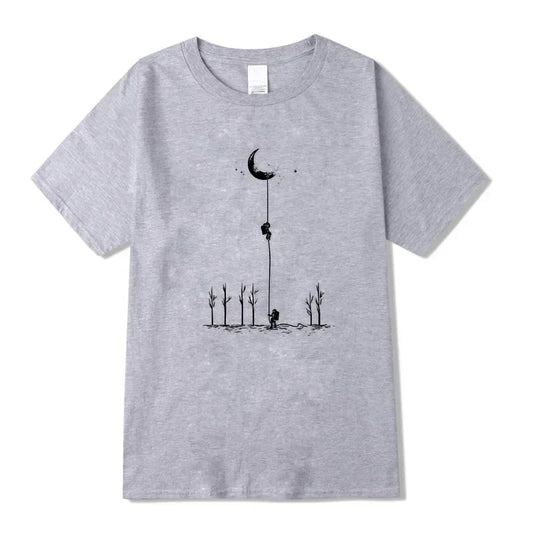 Cool Funny Astronaut T-Shirt – Top Quality 100% Cotton Summer Tee