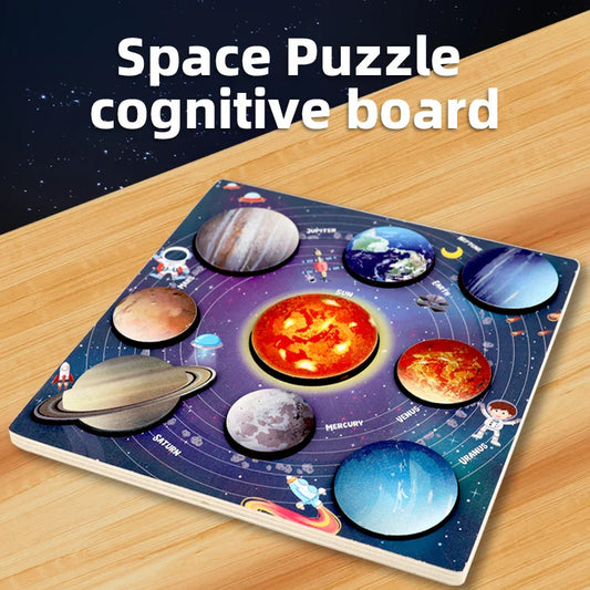 Children’s Wooden Space Planet Puzzle