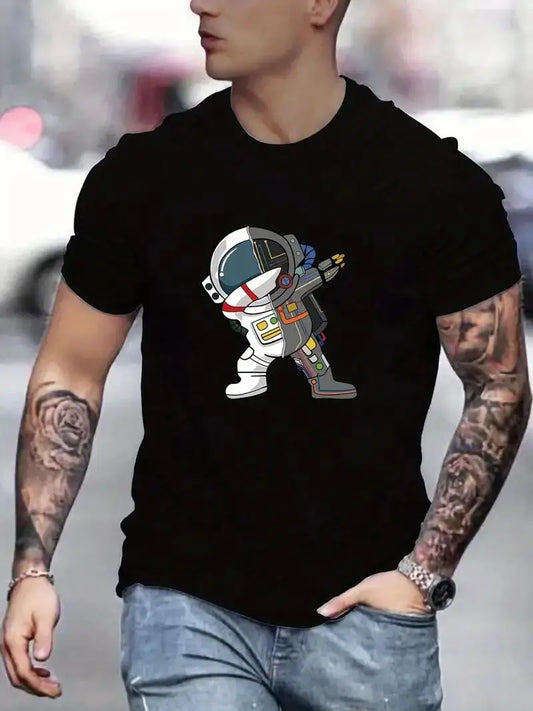 Astronaut Graphic T-Shirt – Casual Men’s Summer Tee