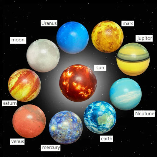 Children’s Eight Planets Bouncy Ball Set