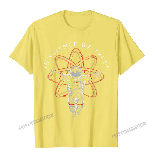 In Science We Trust T-Shirt – Astronaut Humanist Graphic Tee