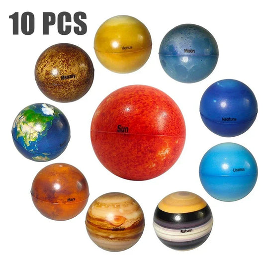 Children’s Eight Planets Bouncy Ball Set