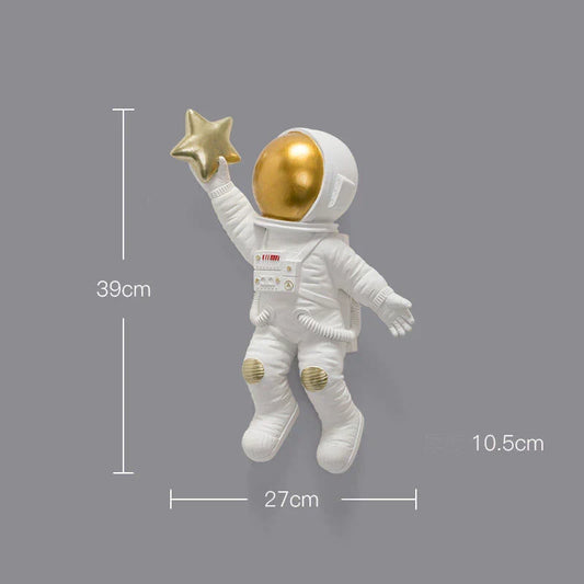 Resin Space Wall Décor – Astronaut, Rocket & UFO Ornaments for Kids’ Rooms