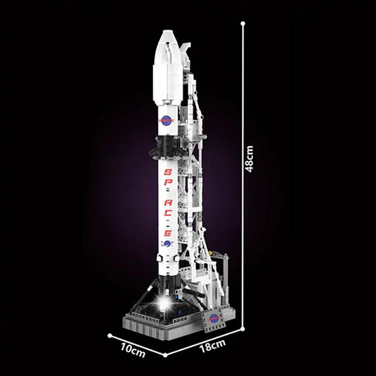 Creative Expert – Moon Landing Space Rocket X Building Set (869+ Pcs)